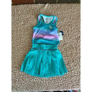 Girls new body glove kids swim suite bathing suite tennis skirt